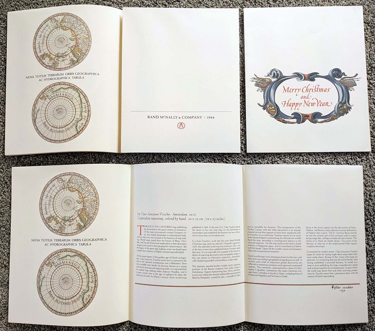 Tri-fold Christmas card